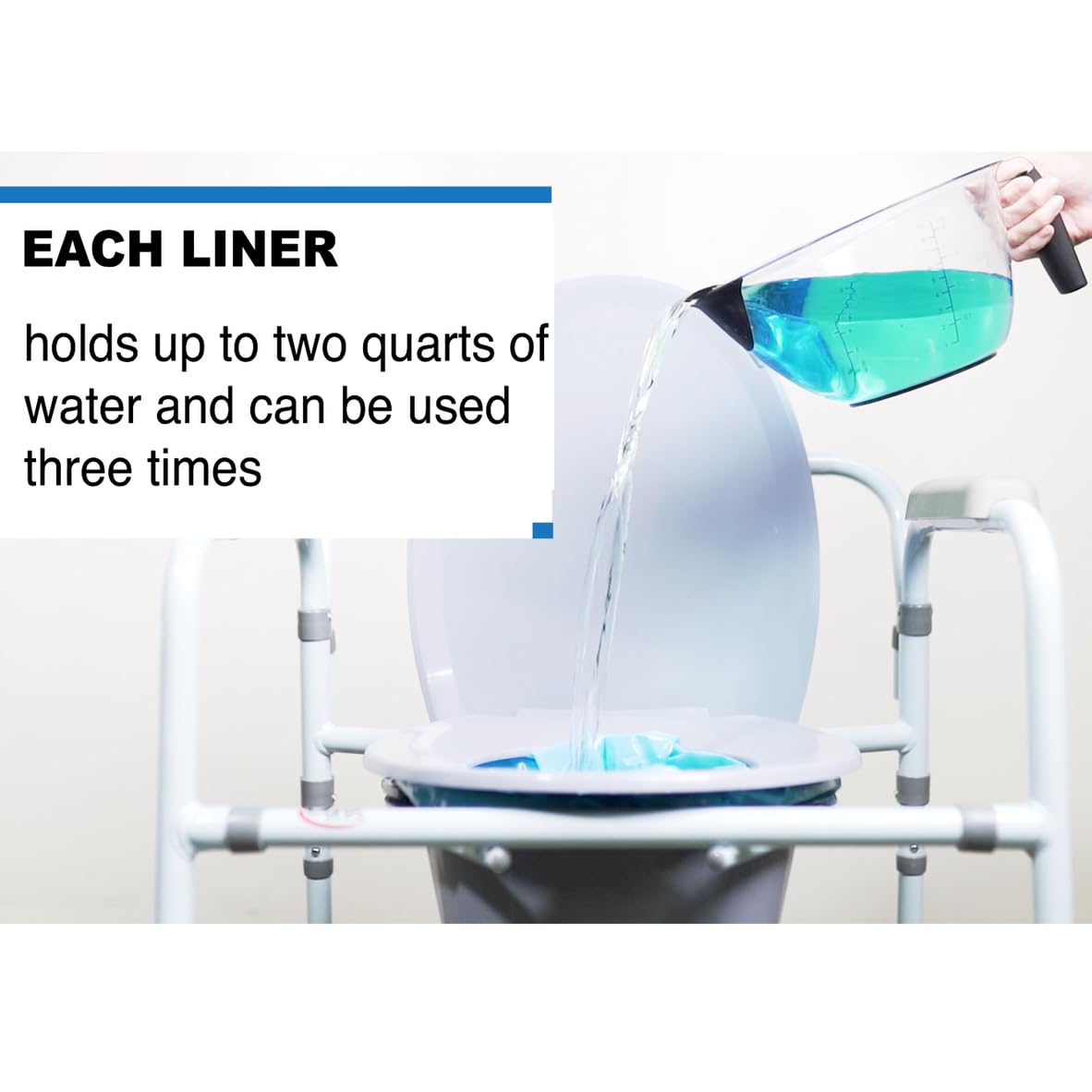 Commode Liners with Absorbent Powder, 7 Count (Pack of 6) M34359