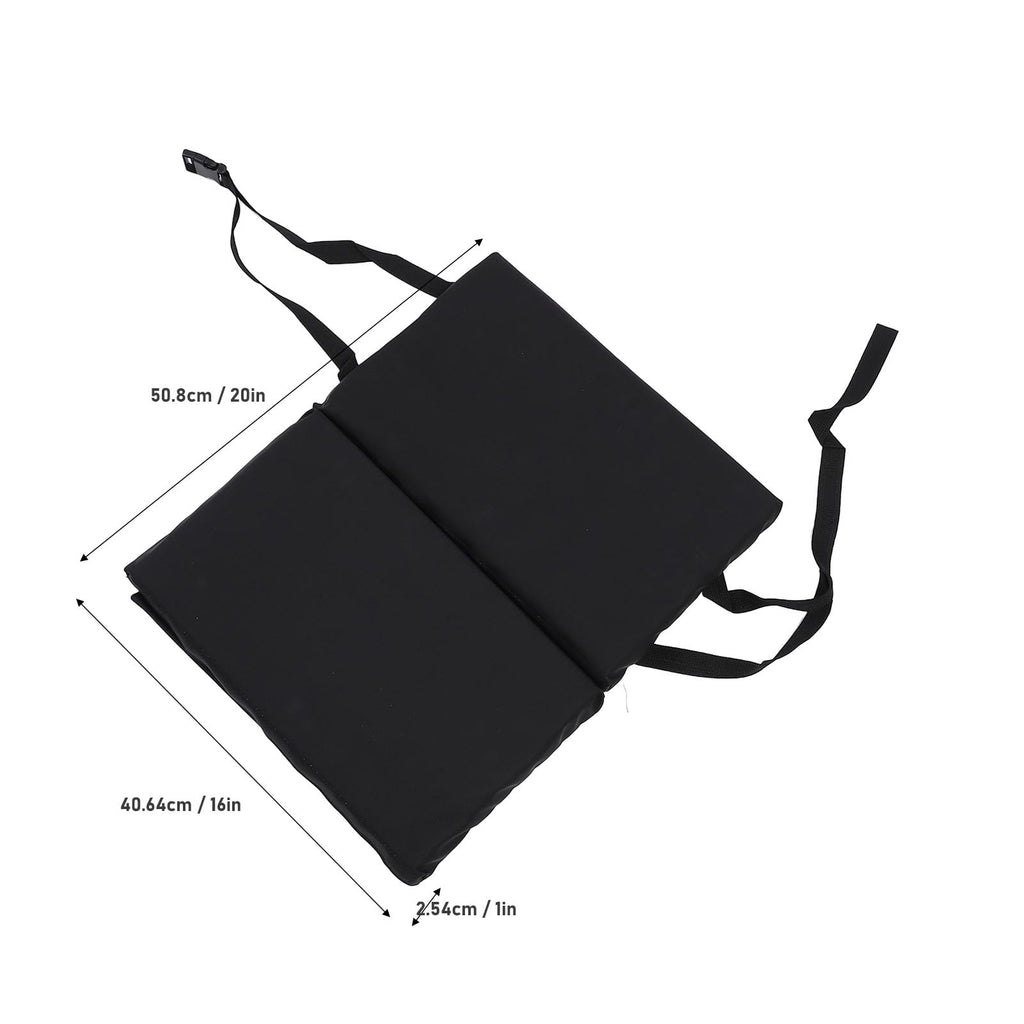 Padded Wheelchair Foot Rest Extender, 16 x 20 x 1in Black X512412