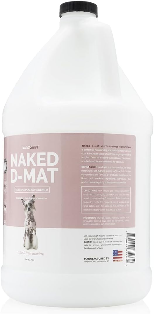Unscented Dog Conditioner and Detangler, 1 Gallon N476