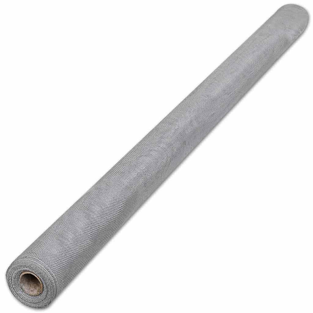 Aluminum Mesh Screen Roll 39.4 x 196.9 Inches Silver T1685