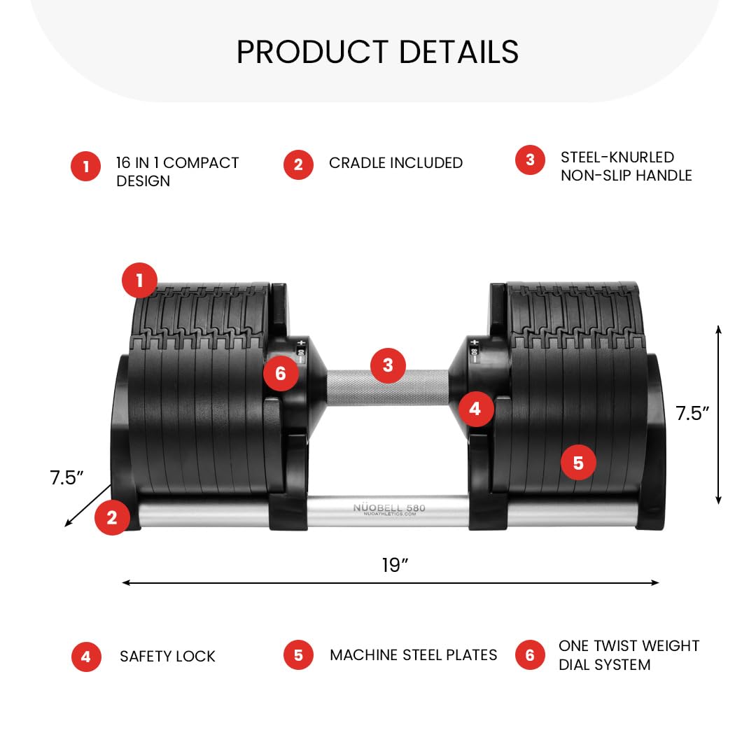 Adjustable Dumbbells 5-80 lb Set of 2 A992148