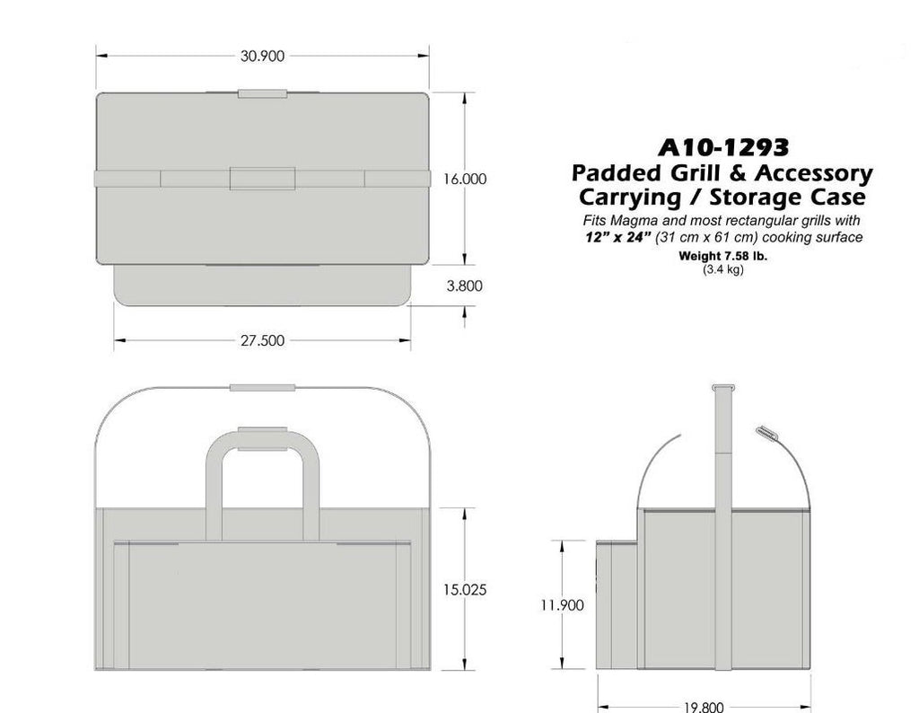 Gas Grill with Carrying Storage Case K124