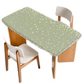 Cream Speckle Fitted Rectangle Tablecloth 32" x 72" N153055