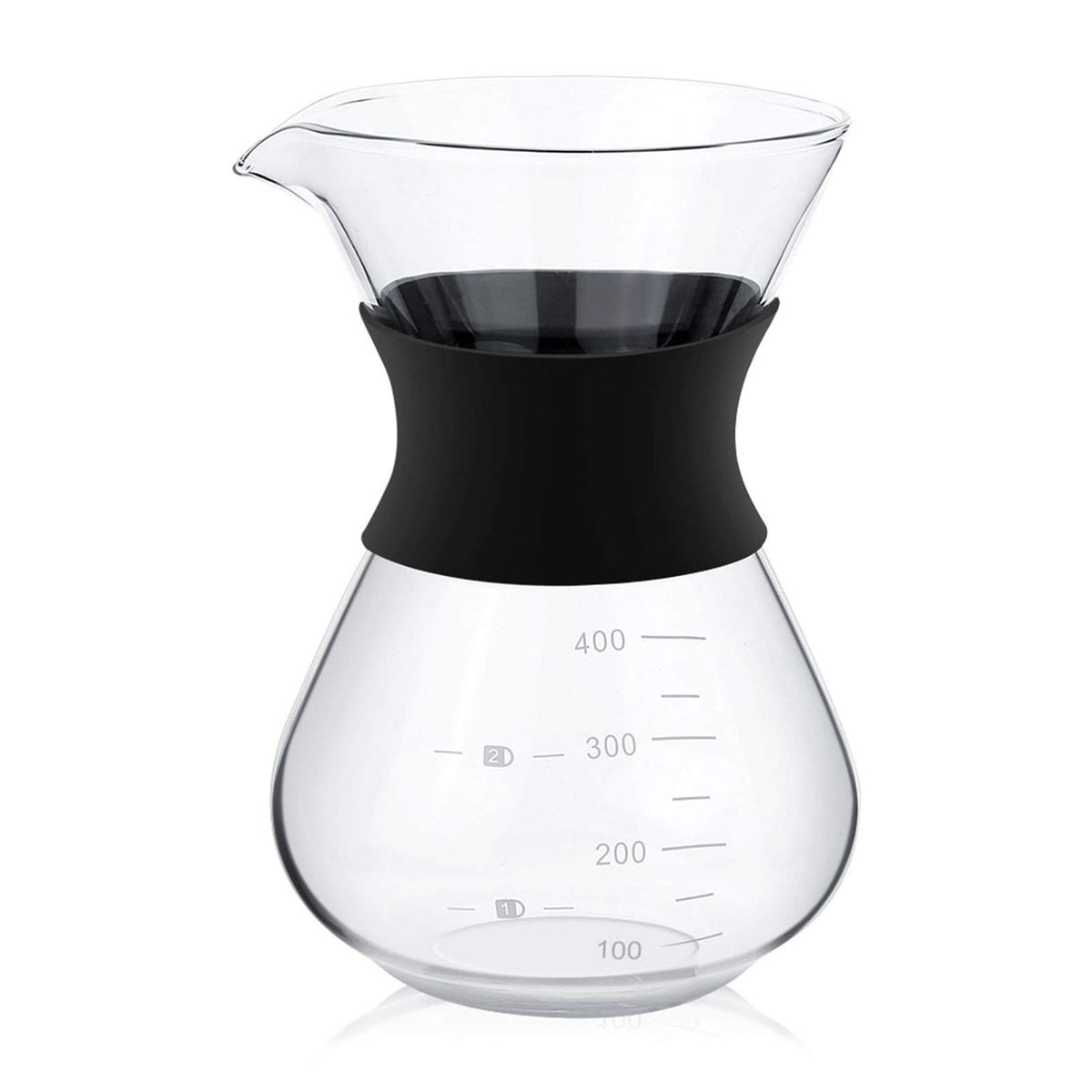 Pour Over Coffee Maker, Paperless Glass Dripper 400ML O568