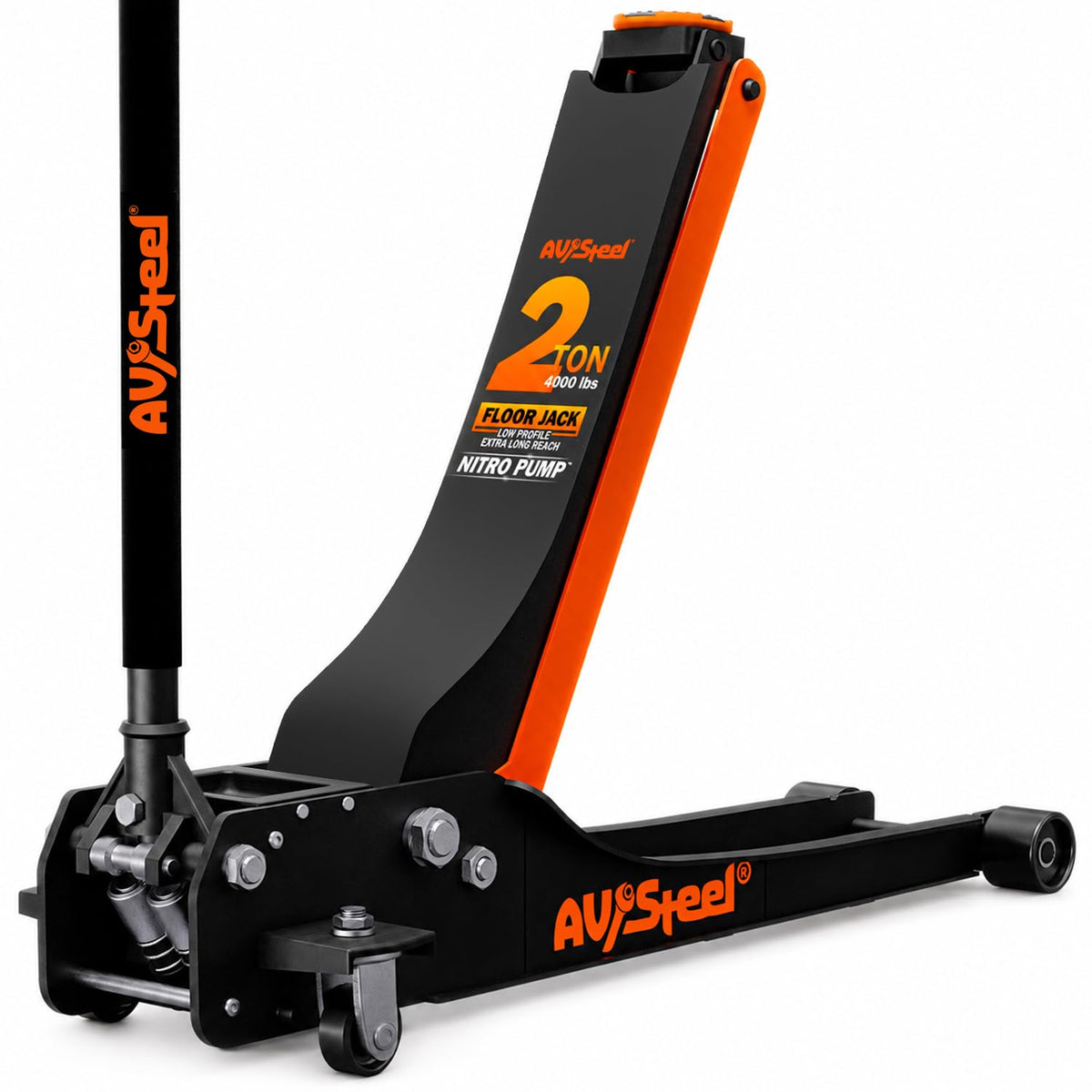 2 Ton Low Profile Floor Jack with Dual Piston Pump F77545