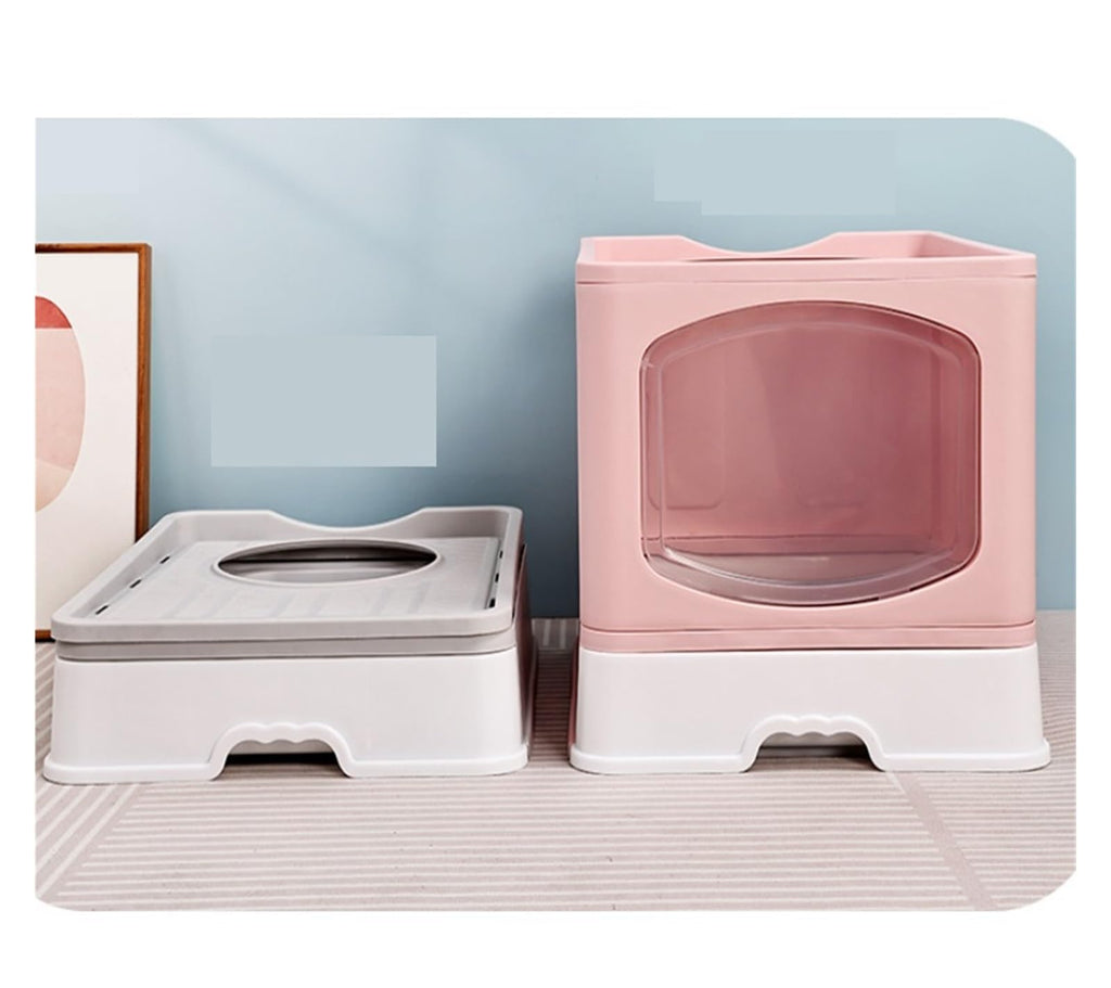 Foldable Cat Litter Box with Lid S166