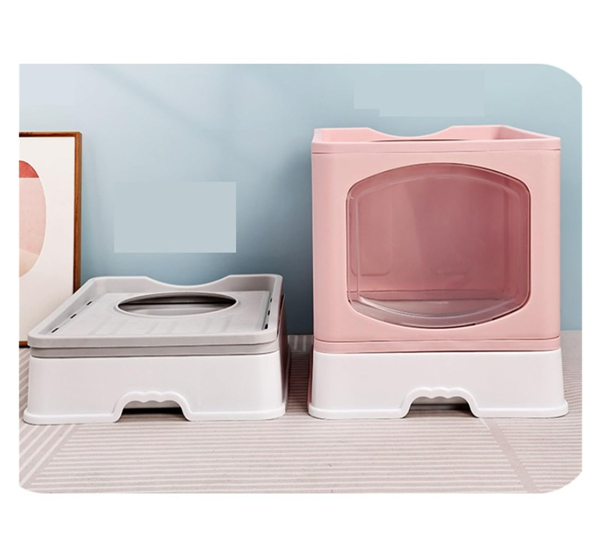Foldable Cat Litter Box with Lid S166