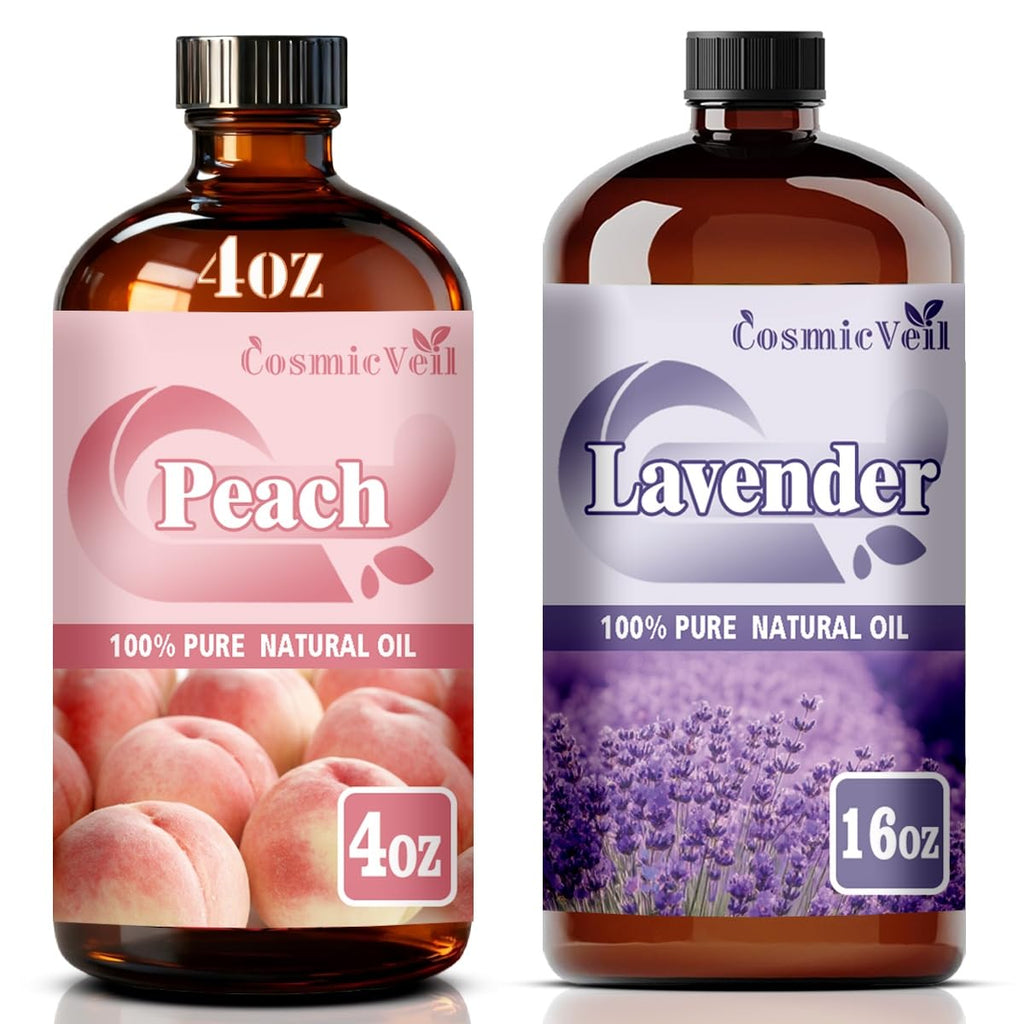 Peach 4 Fl Oz and Lavender 16 Fl Oz Essential Oil V742