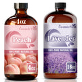 Peach 4 Fl Oz and Lavender 16 Fl Oz Essential Oil V742