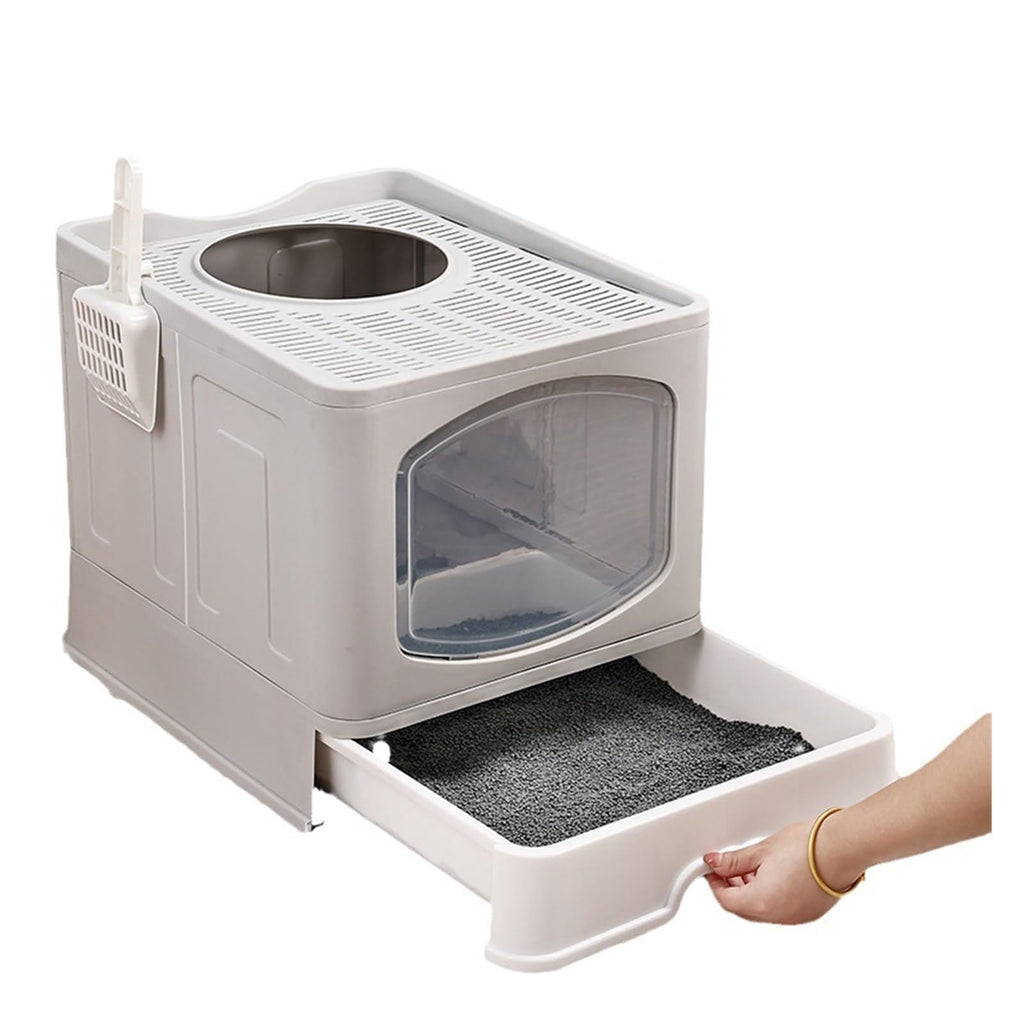 Foldable Cat Litter Box with Lid S166