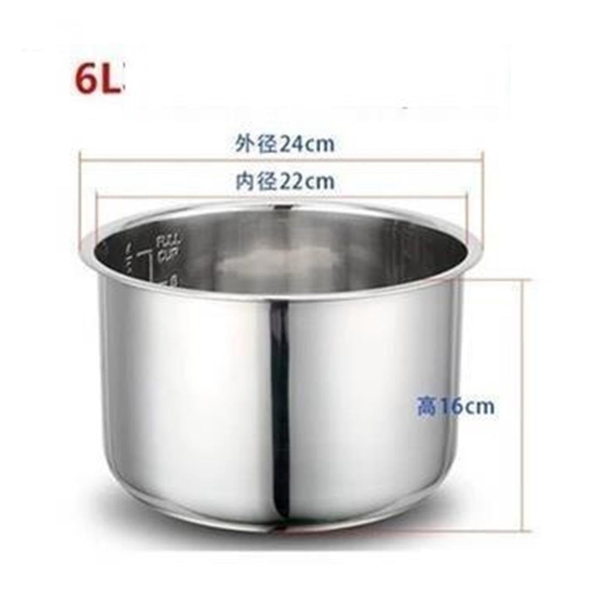 304 Stainless Steel Inner Pot for Pressure Cooker K97736