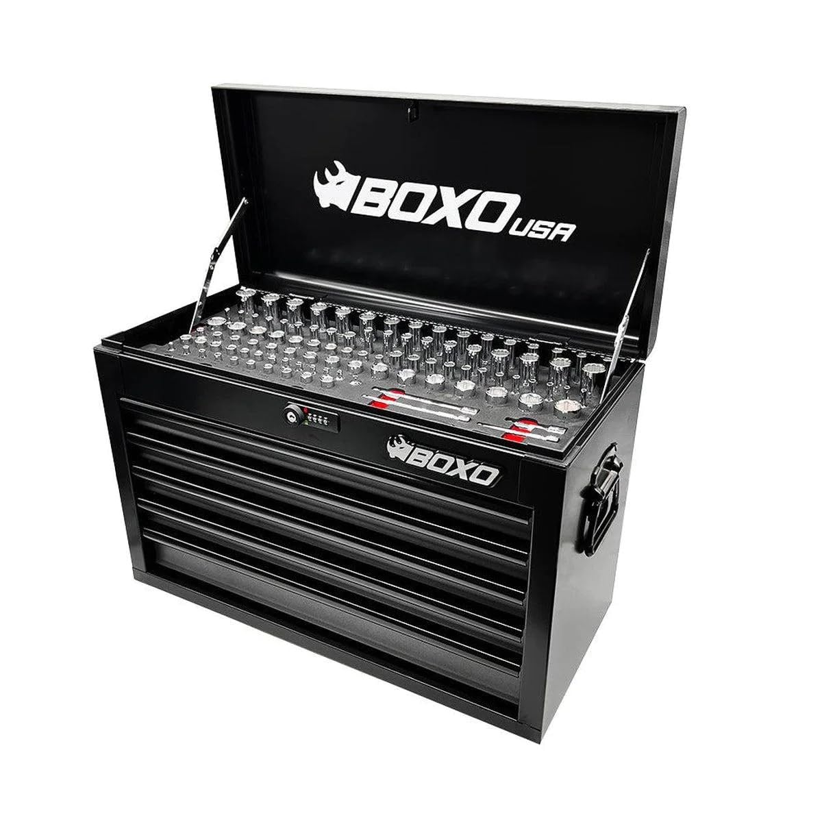 26" 5 Drawer Locking Tool Set with Carry Box Y181305