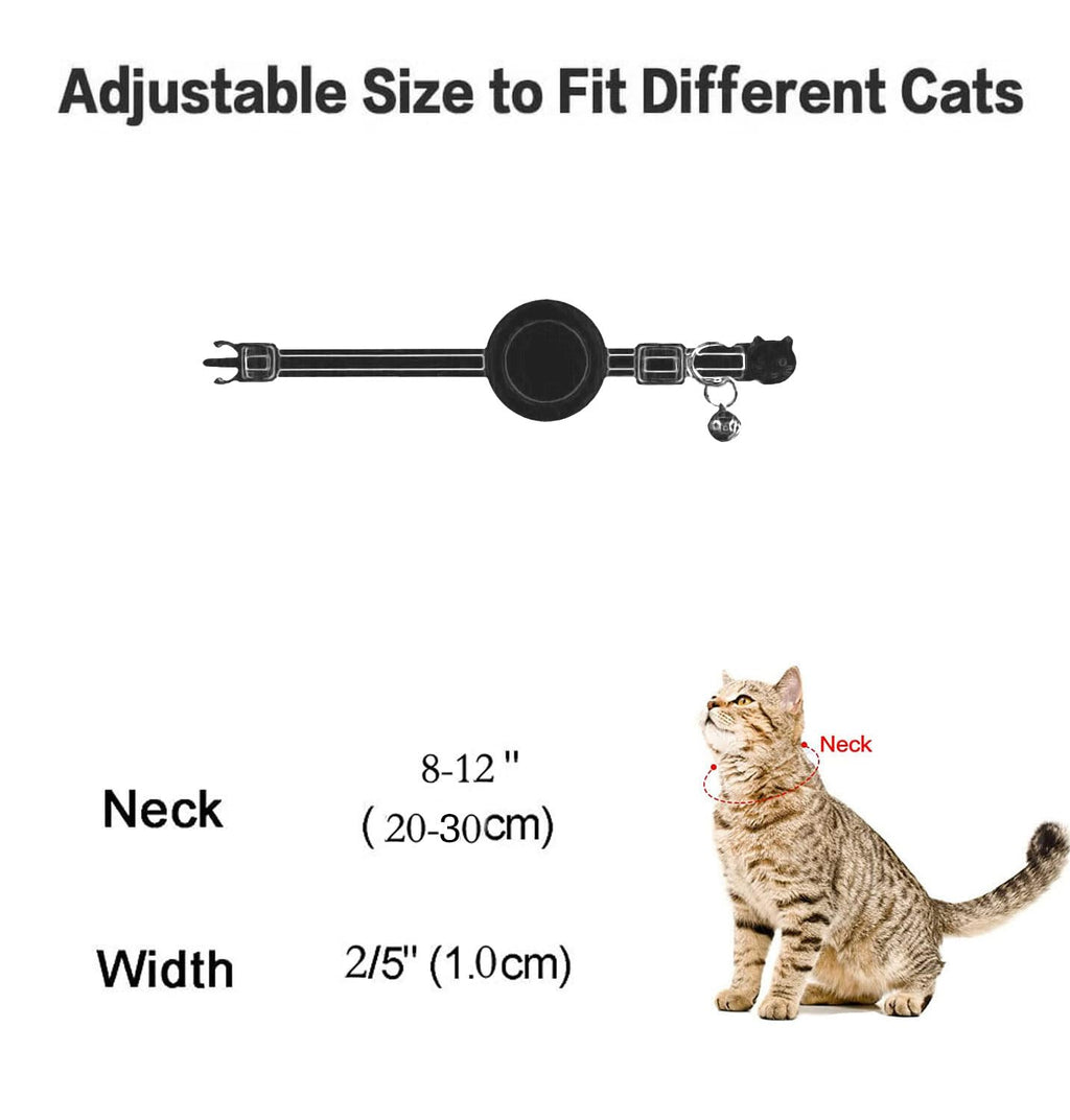Breakaway Cat Collar with Airtag Holder T465