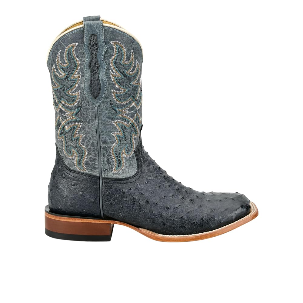 Grey Ostrich Western Boot J170