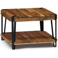 Natural Solid Wood Coffee Table with Metal Frame T597