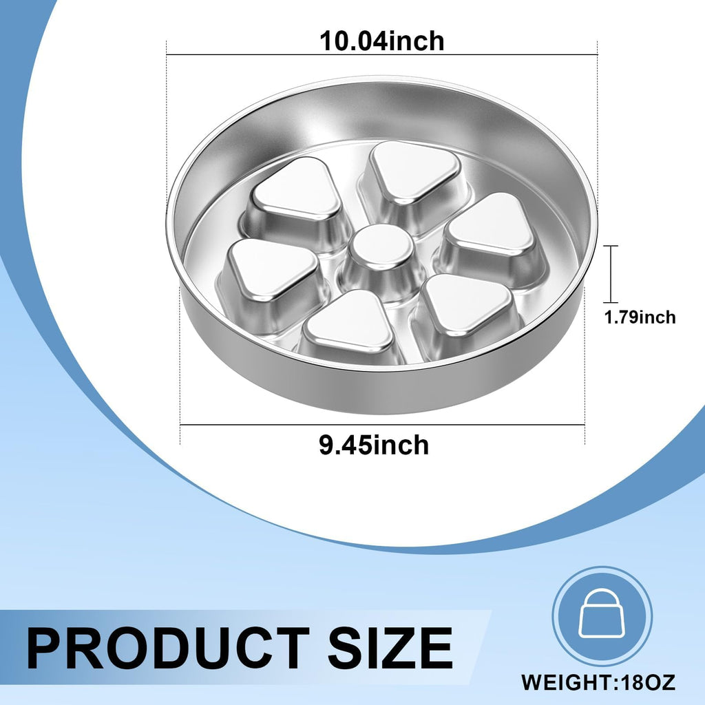 304 Stainless Steel Slow Feeder Dog Bowl W1658