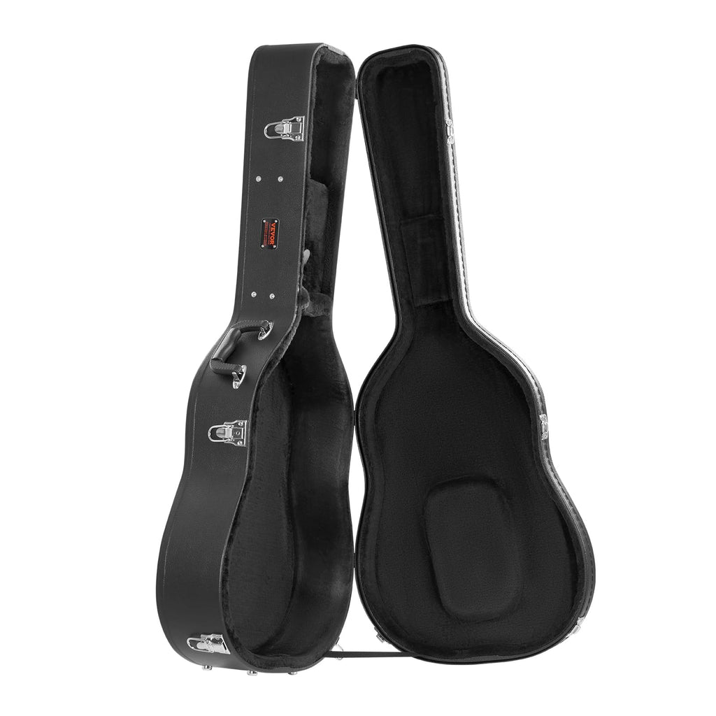Black 43.31 in Gourd-Shaped Acoustic Guitar Hard Case N608100