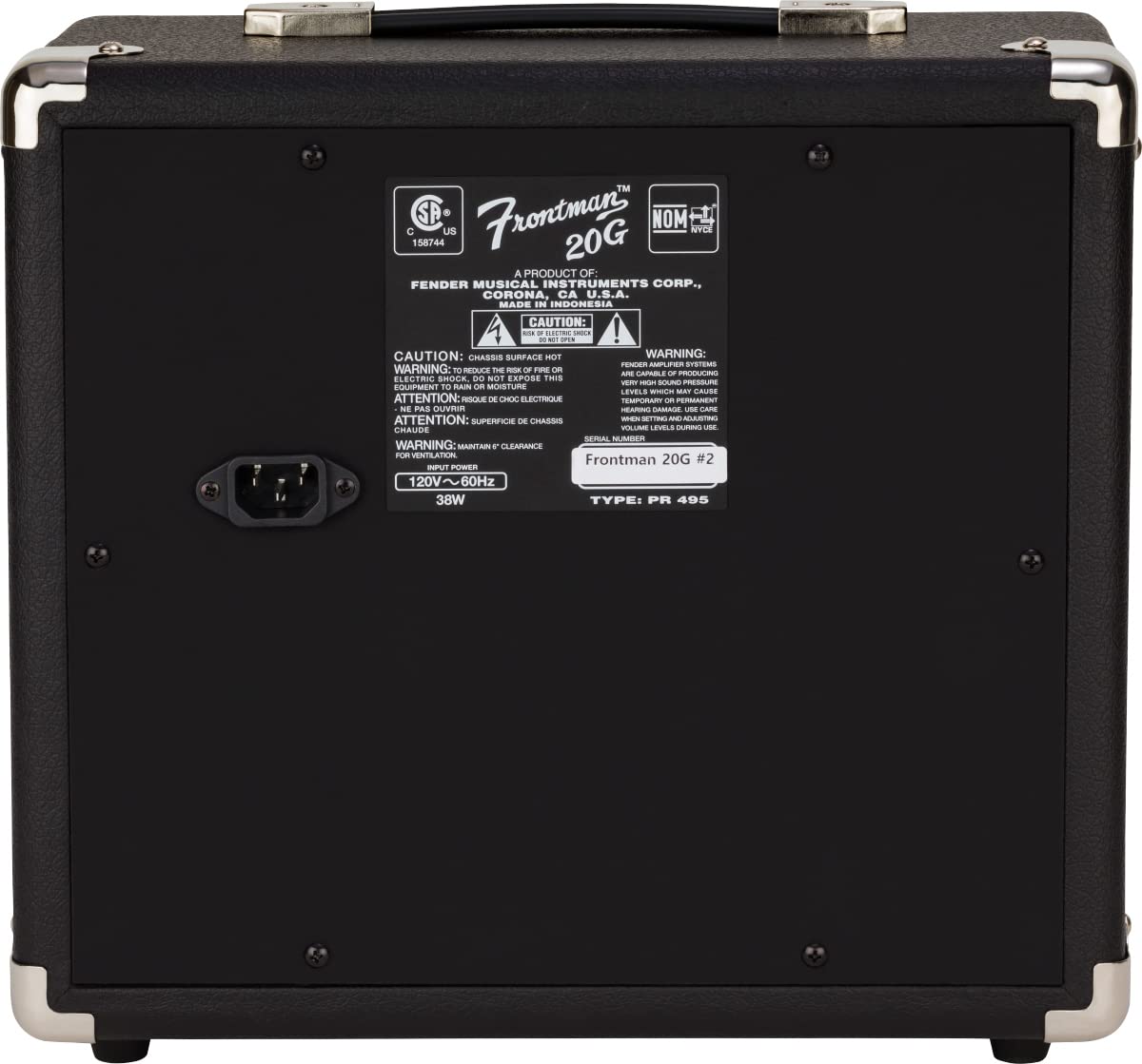 Black Guitar Combo Amplifier with Cable C489