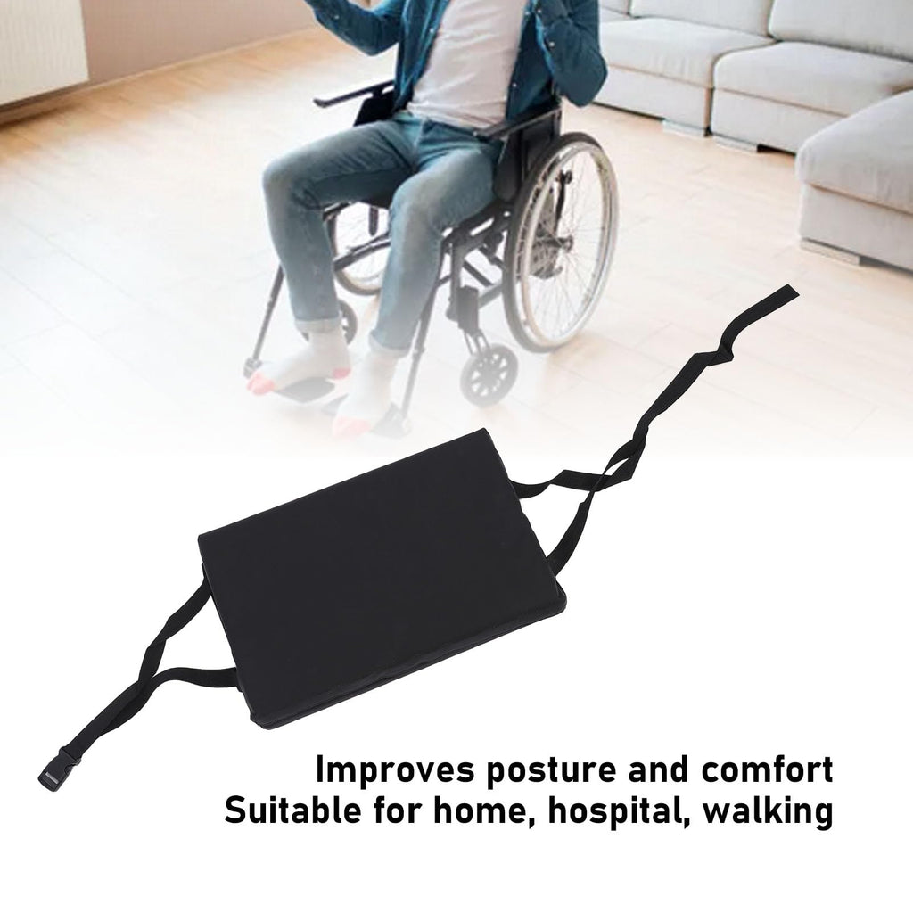 Padded Wheelchair Foot Rest Extender, 16 x 20 x 1in Black X512412