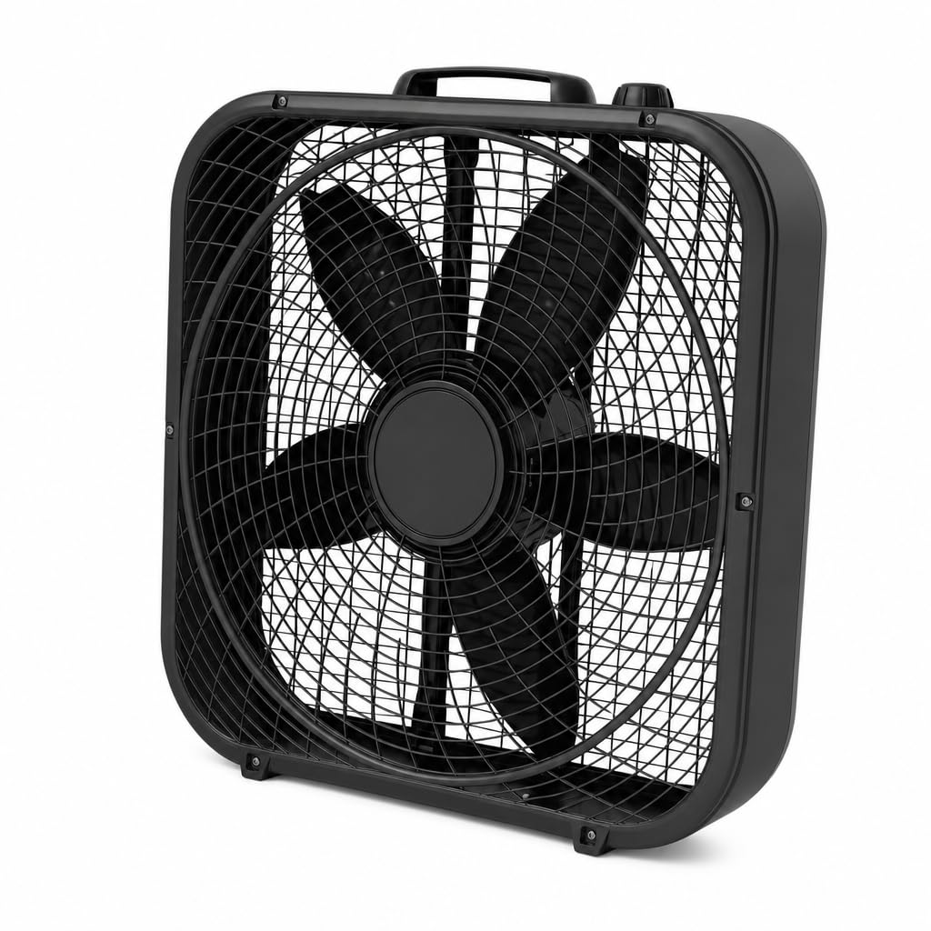 20" Classic Box Fan, 3 Speeds, Black R2820