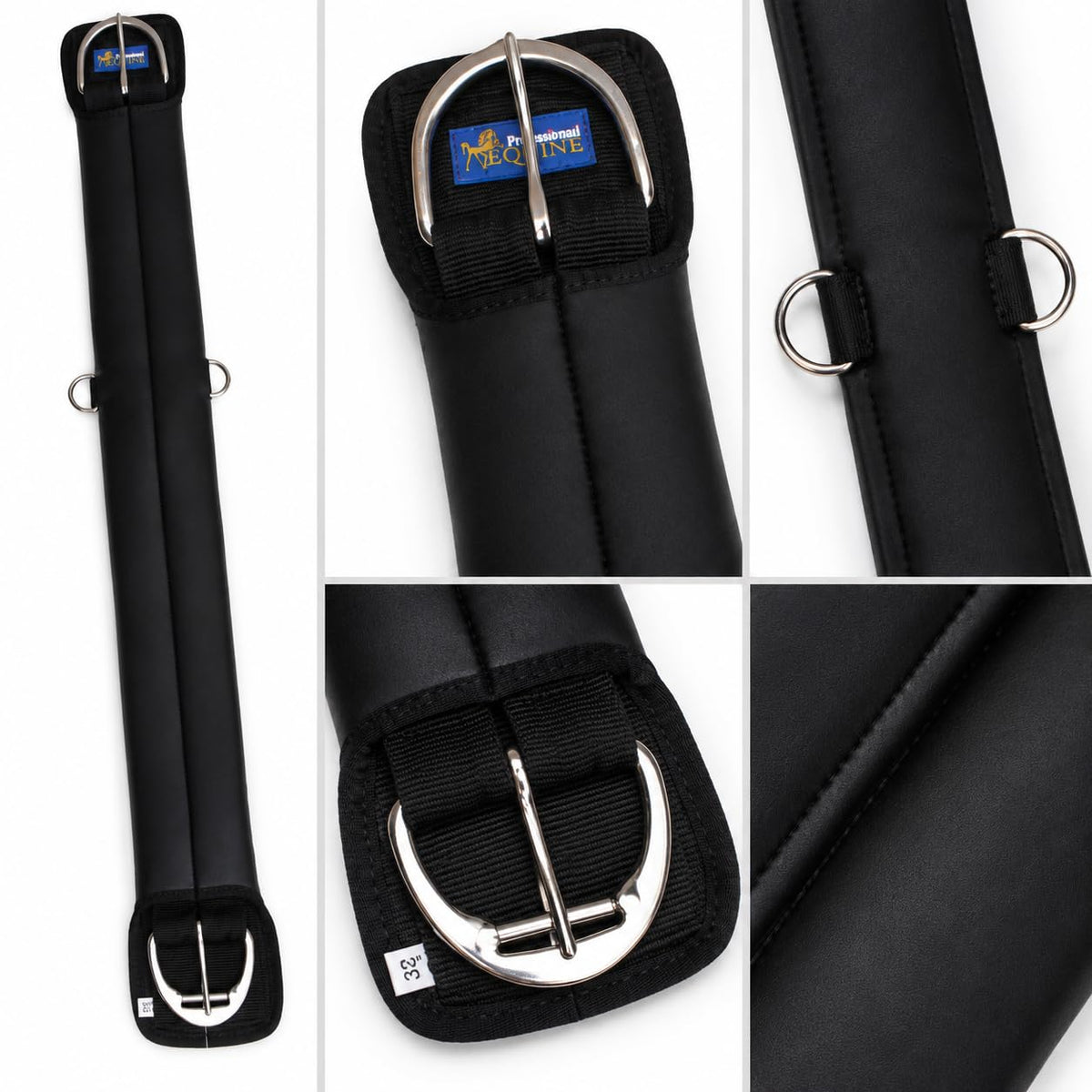 Neoprene Anti-Slip Saddle Cinch Girth Black W516