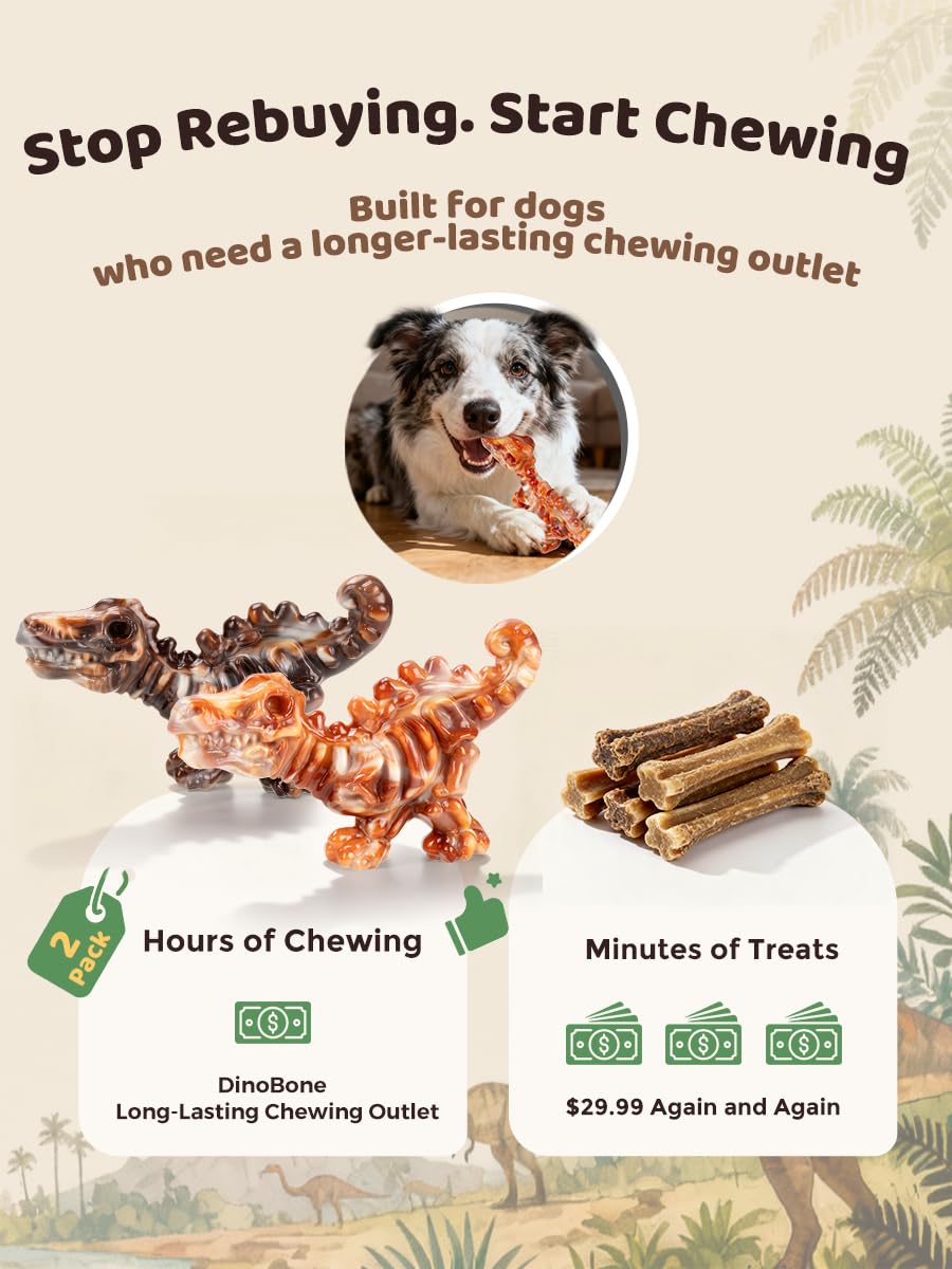 2-Pack Tough Dog Chew Toys H6447