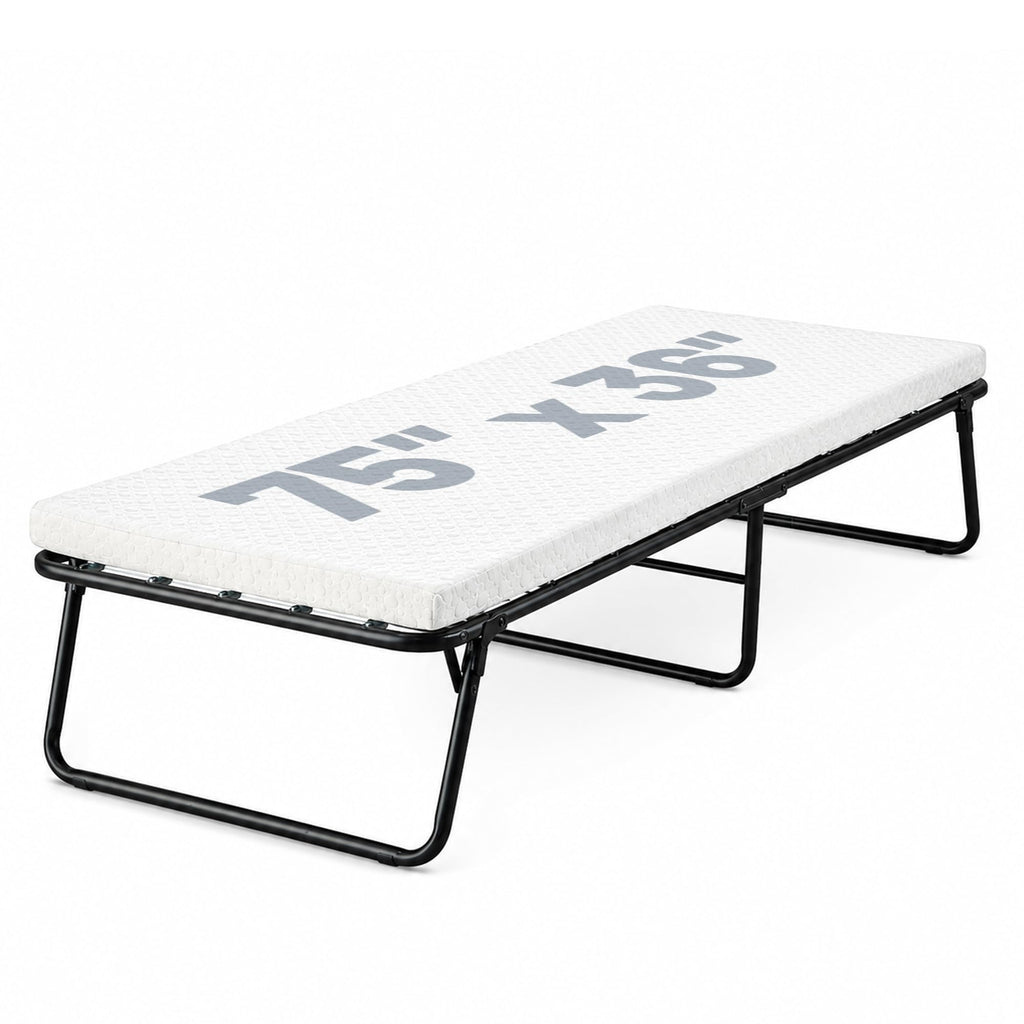 14” Folding Bed with 3-Inch Memory Foam Mattress E7639