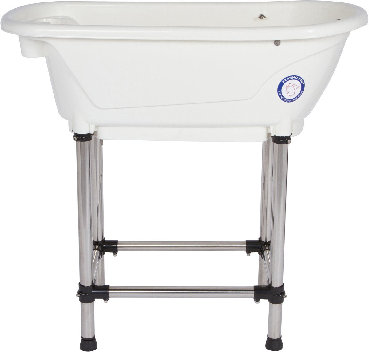 Portable Pet Bath Tub White 37.5"x19.5"x35.5" F4254