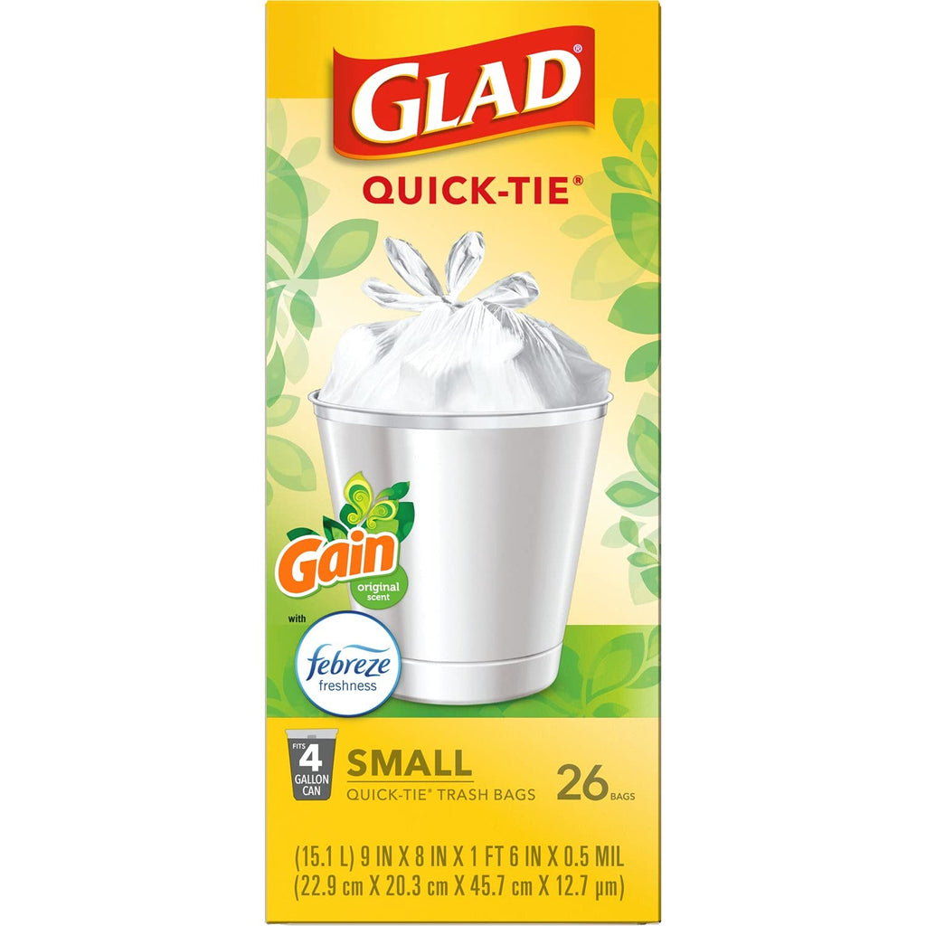 4 Gal 26 Count Trash Bags Pack of 6 D70389