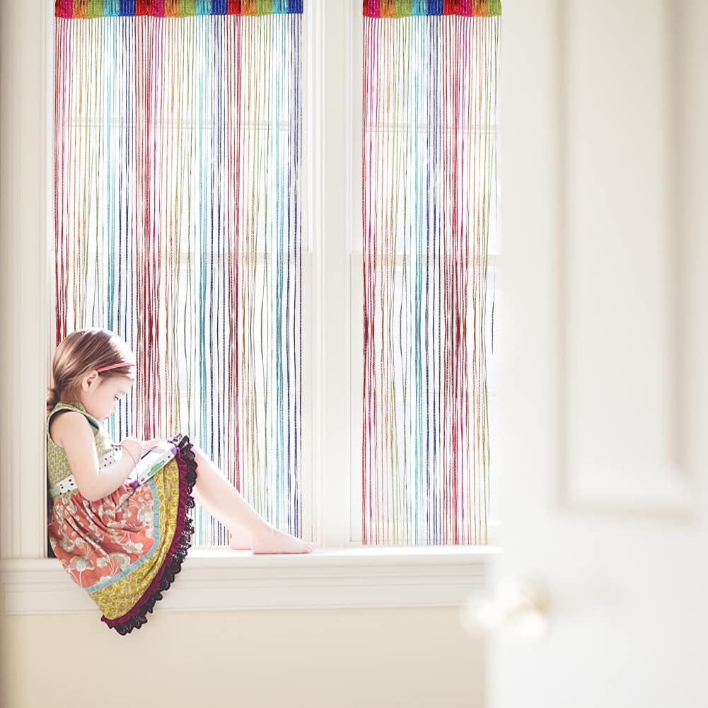 String Curtain Fringe Room Divider J50470