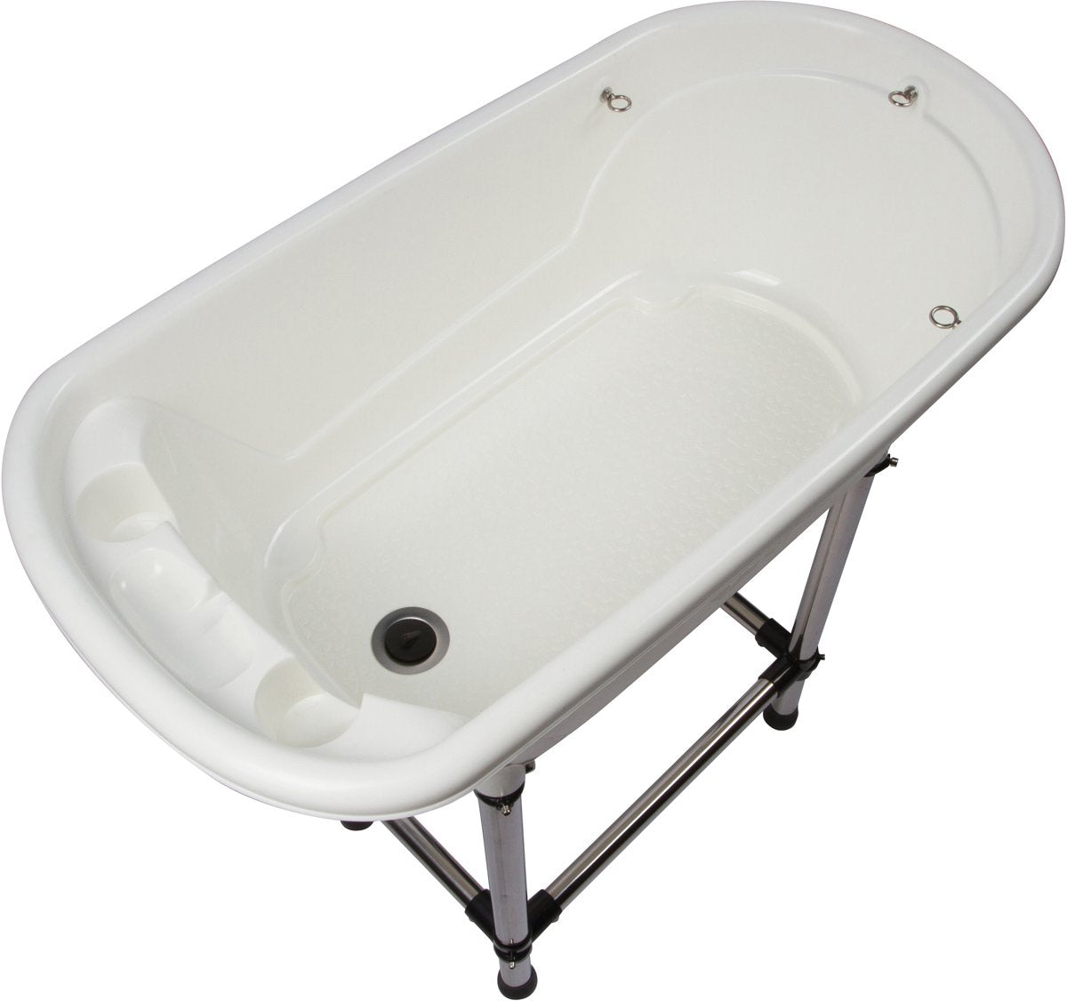 Portable Pet Bath Tub White 37.5"x19.5"x35.5" F4254