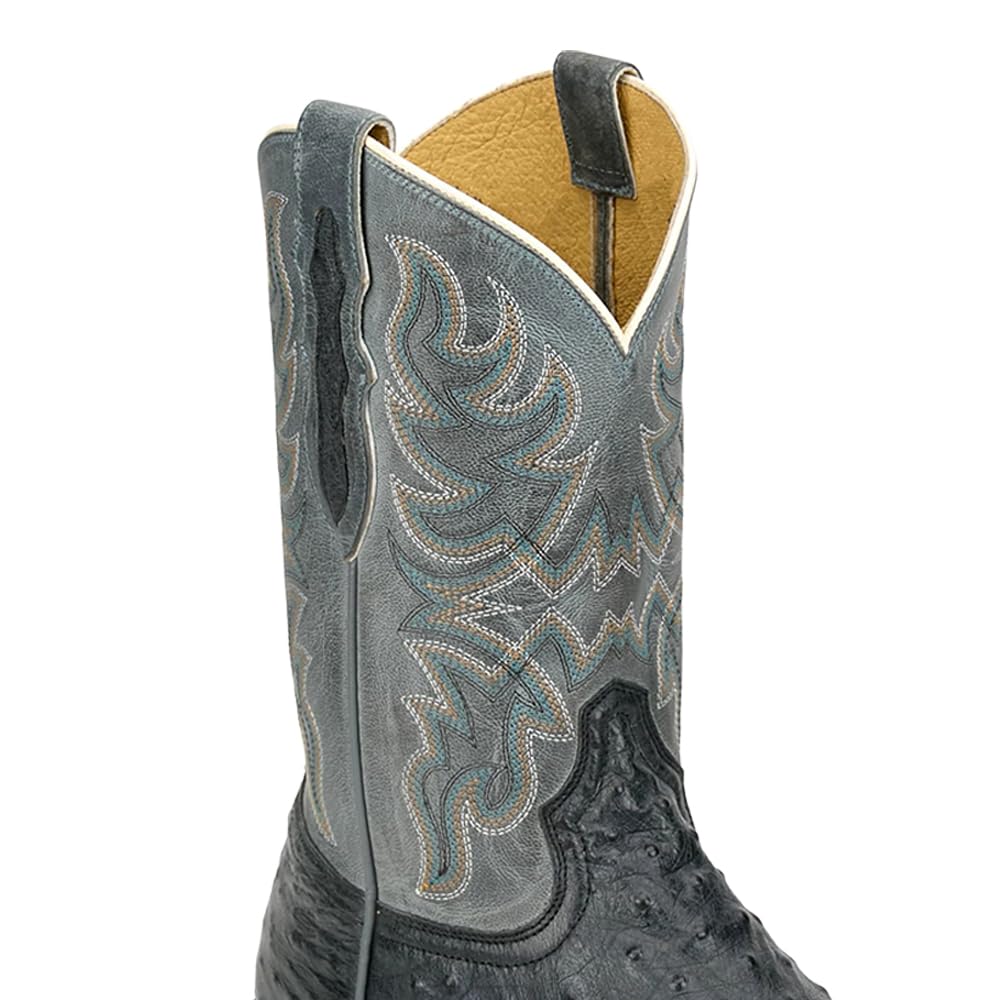 Grey Ostrich Western Boot J170