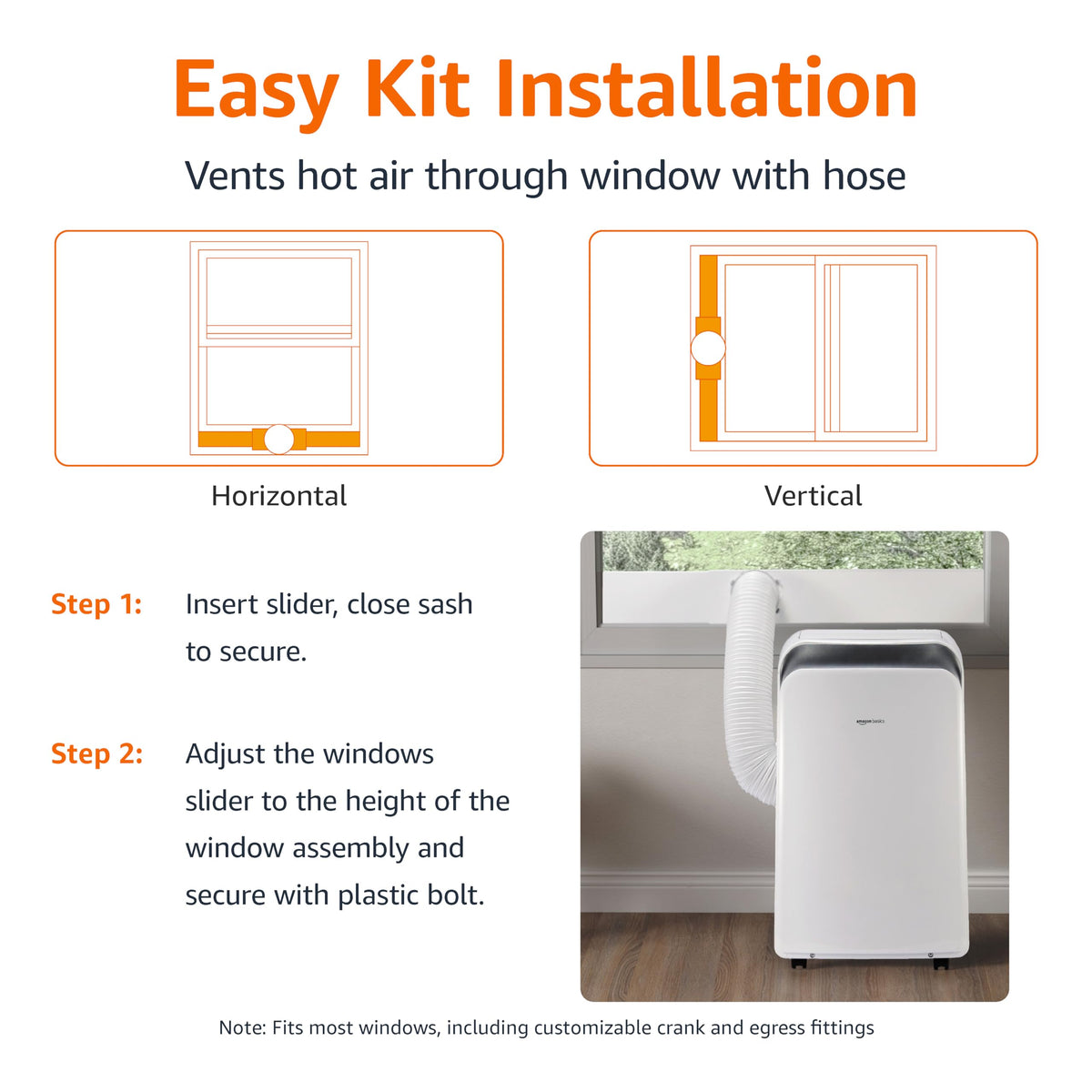 3-In-1 Portable Air Conditioner with Remote, 10000 BTU, White V906933