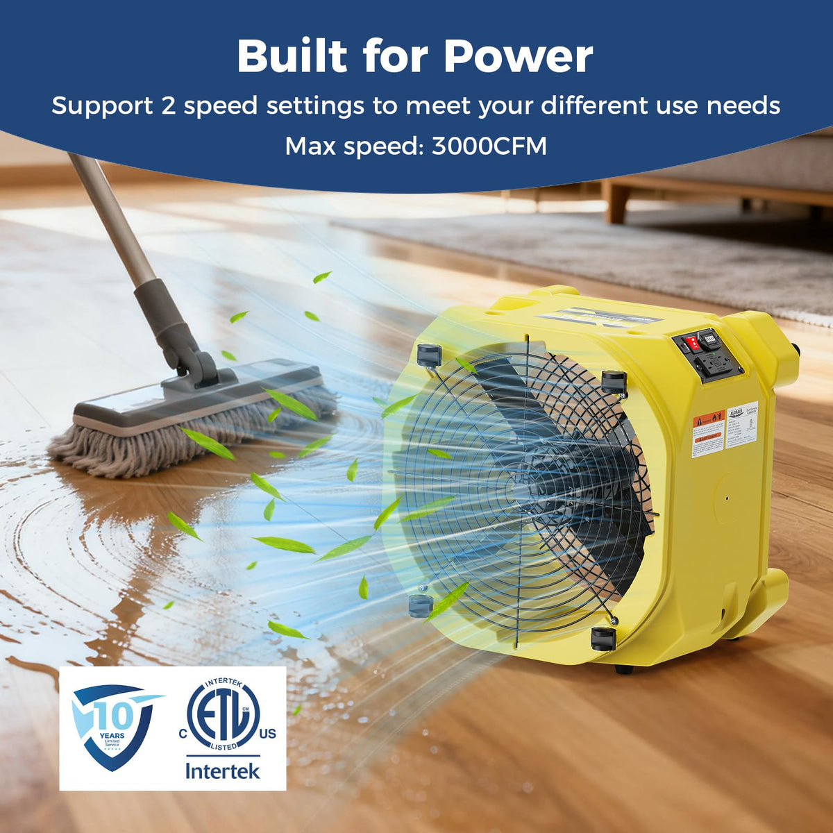 Industrial Air Mover 3000CFM Heavy Duty Fan O765176