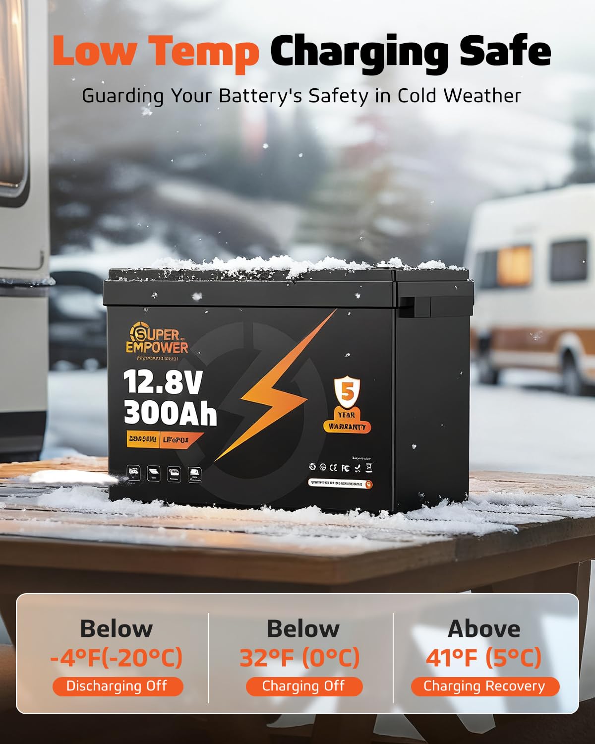 12V 300Ah LiFePO4 Lithium Battery X4442