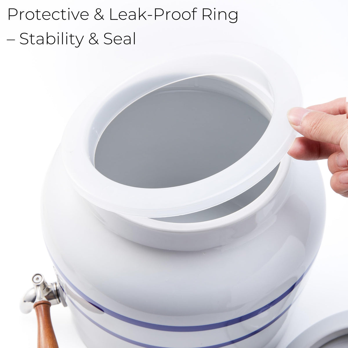 Ceramic Water Dispenser for 3-5 Gallon Bottles H654751
