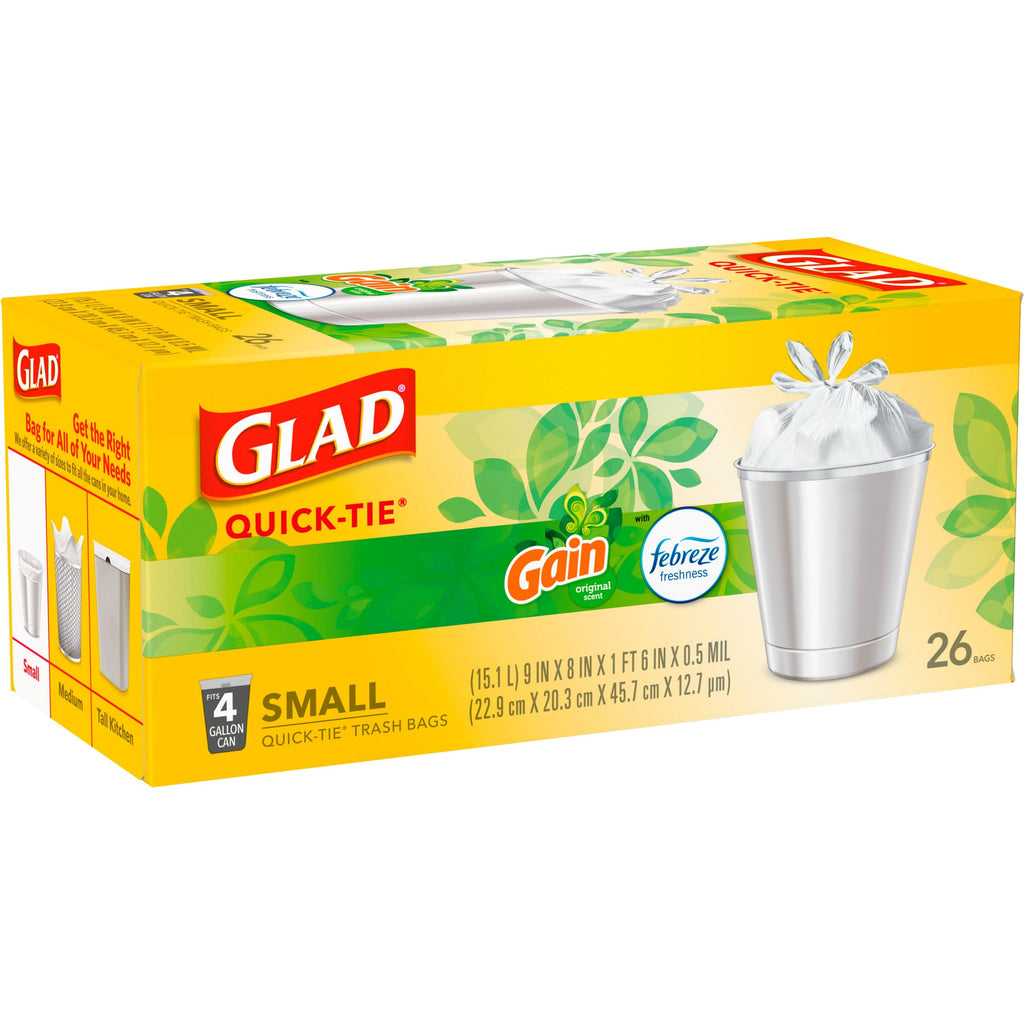 4 Gal 26 Count Trash Bags Pack of 6 D70389