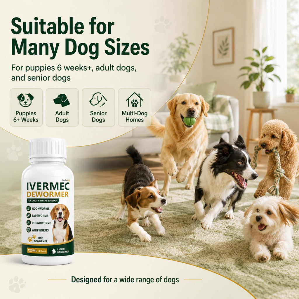 Broad Spectrum Dog Dewormer Liquid 120ml Q802