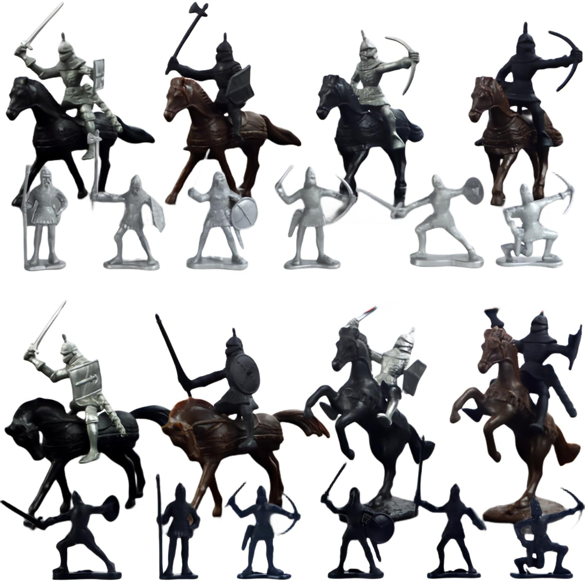 Medieval Knights Toy Soldier Cavalry Horses Set V355352