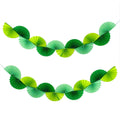 Green Paper Fan Garlands F973956