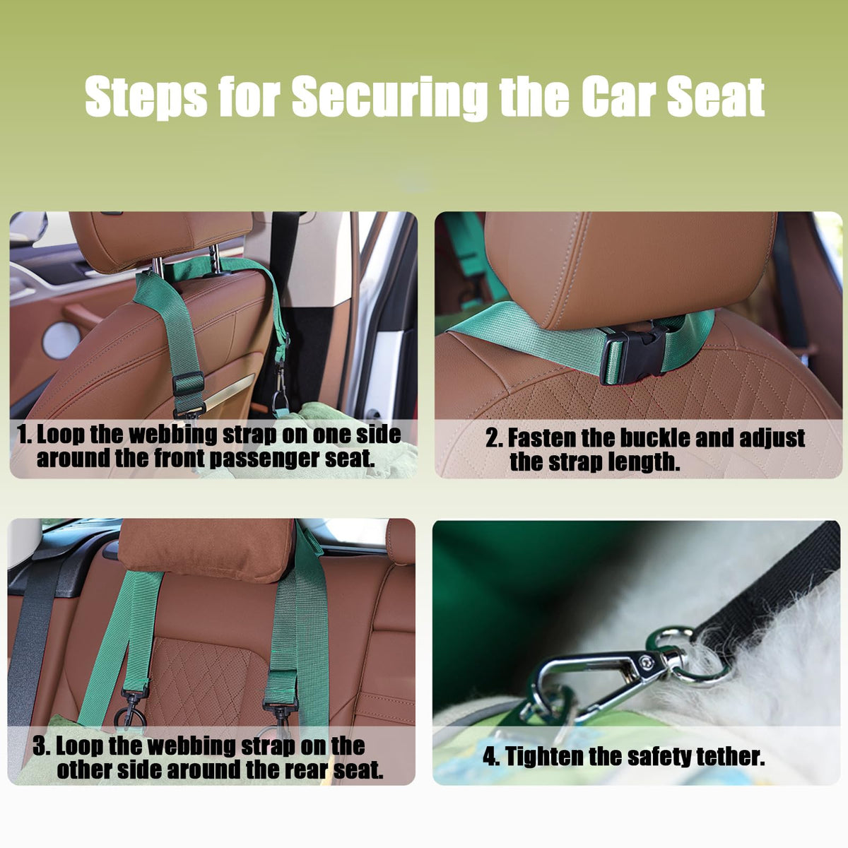 2-in-1 Dog Car Seat for Small Dogs K572955