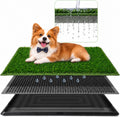 3 Layer Dog Grass Pad with Tray 30" x 20" J550