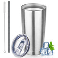 20 oz Stainless Steel Insulated Tumbler with Lids and Straws O515