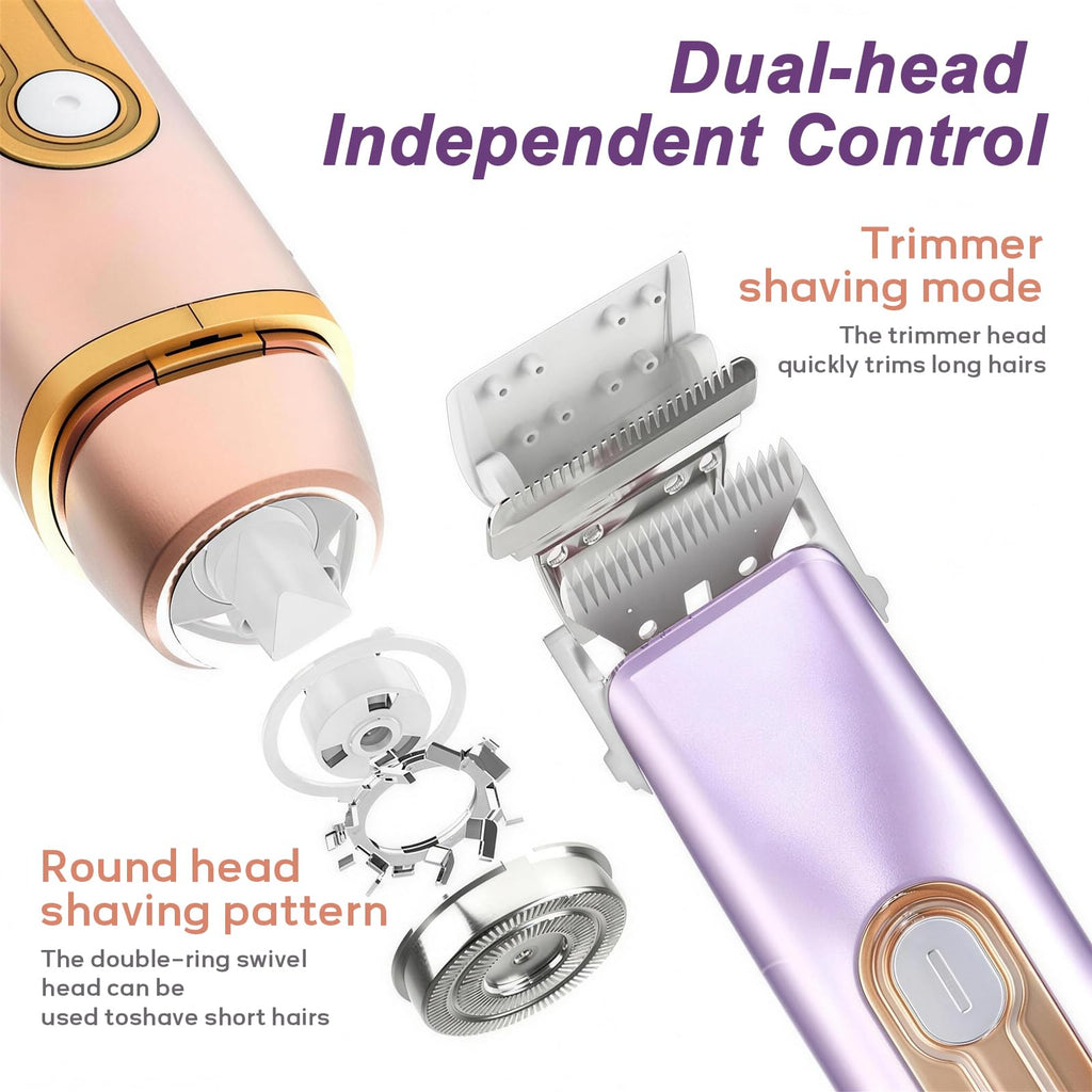 Light Purple Waterproof Dual-Head Bikini Trimmer B98043