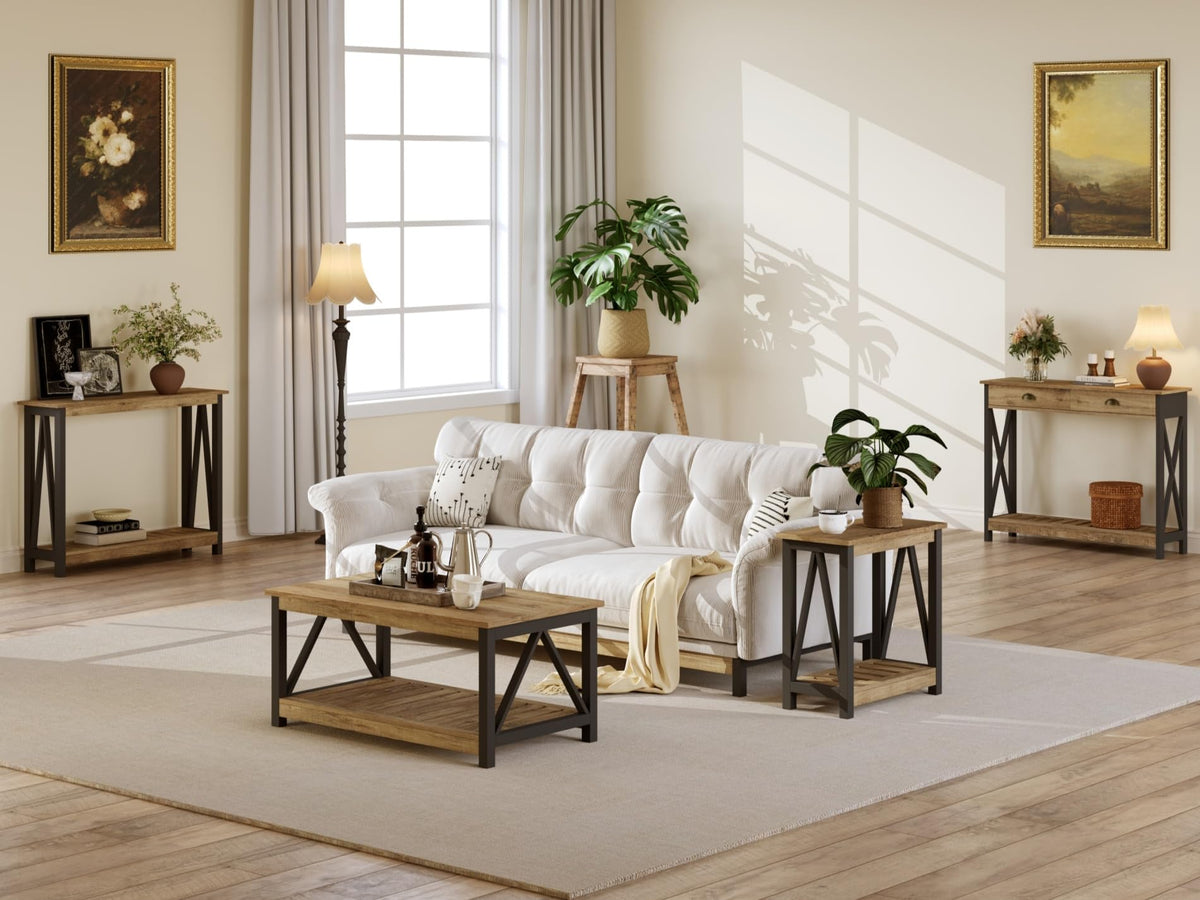 Farmhouse Console Table with Drawer S793