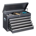 24" 5 Drawer Black Metal Tool Box K665