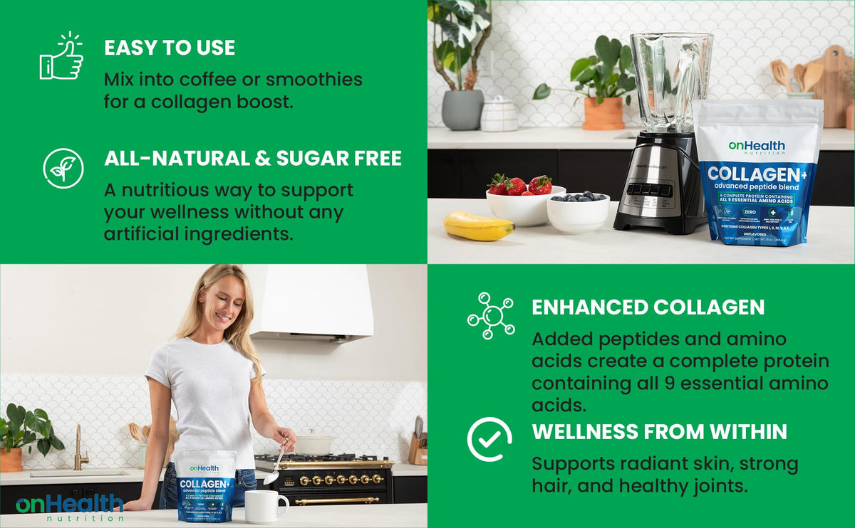 Multi Collagen Peptide Powder Types I, II, III, V & X Unflavored G505