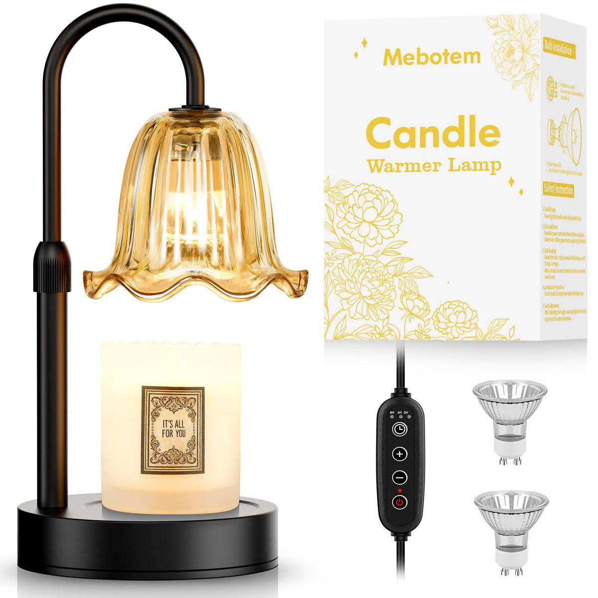 Candle Warmer Lamp with Timer Dimmer E104260