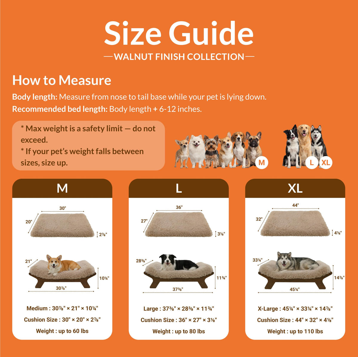 Wood Dog Bed Frame with Foam Mattress F5530