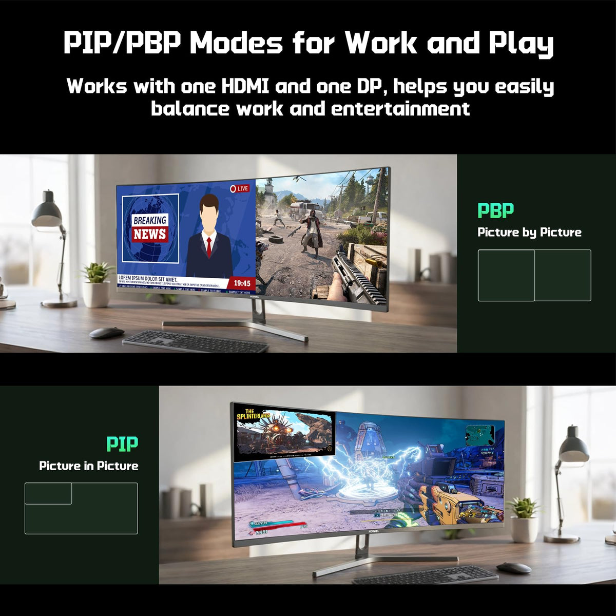 34 Inch Curved Gaming Monitor 200Hz UWQHD P857